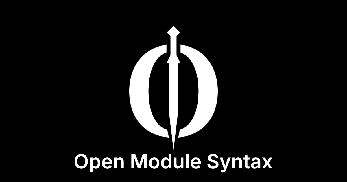 Open Module Syntax Editor